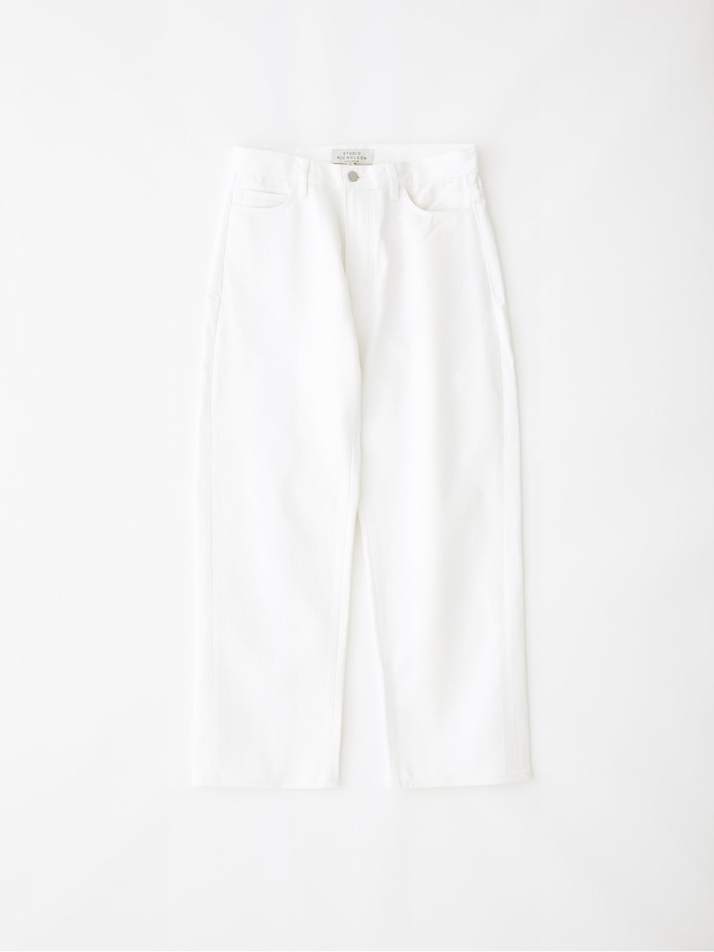 Studio Nicholson Ruthe Straight-Leg Denim Pant Optic White - Like New